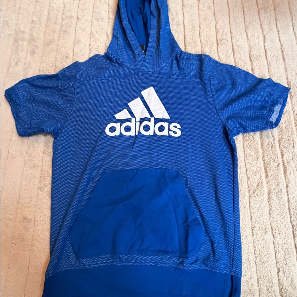 Adidas Royal Blue Hoodie with Logo